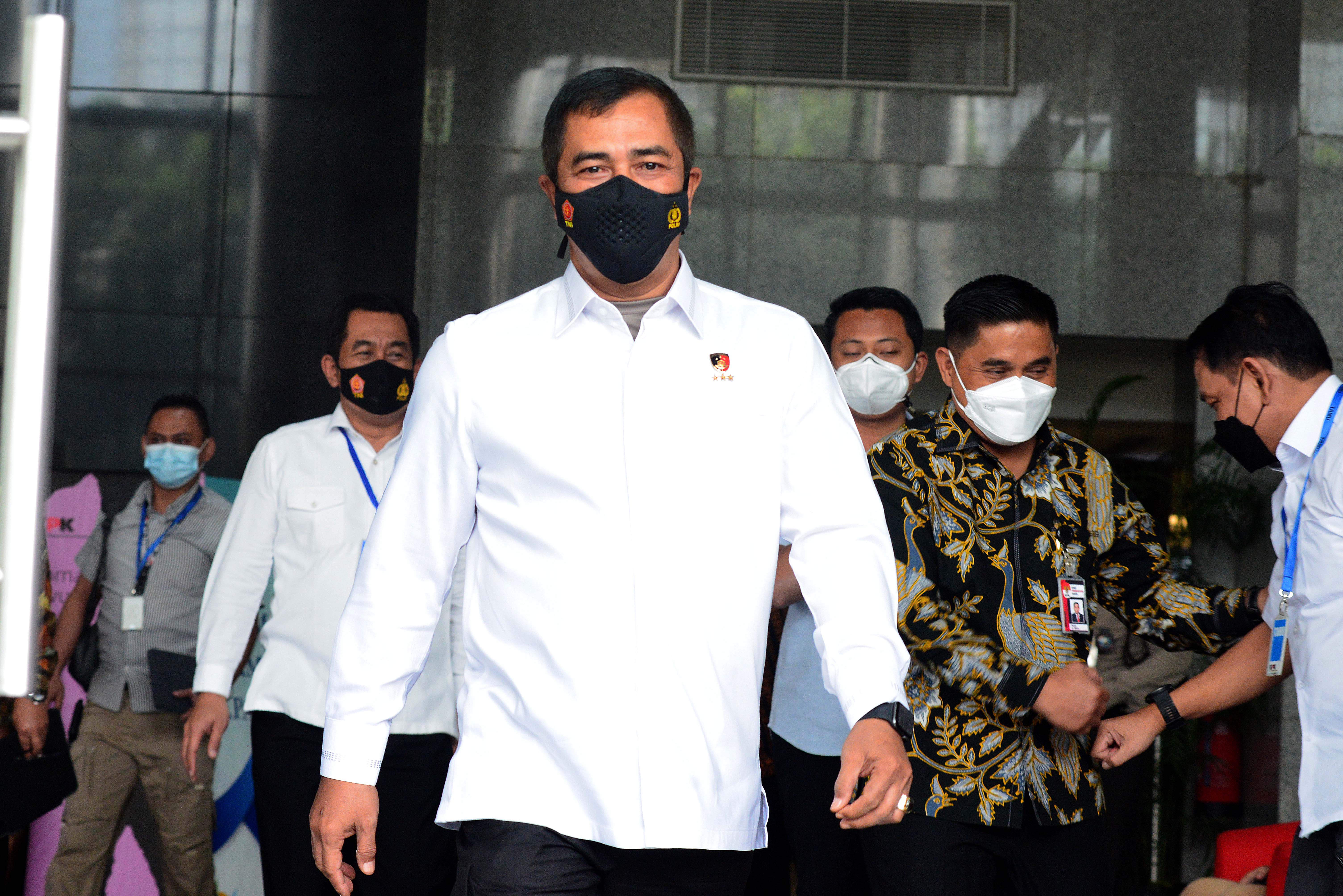 Kepala Badan Reserse Kriminal (Kabareskrim) Polri Komjen Agus Andrianto menyambangi pimpinan KPK, Kamis (4/3)