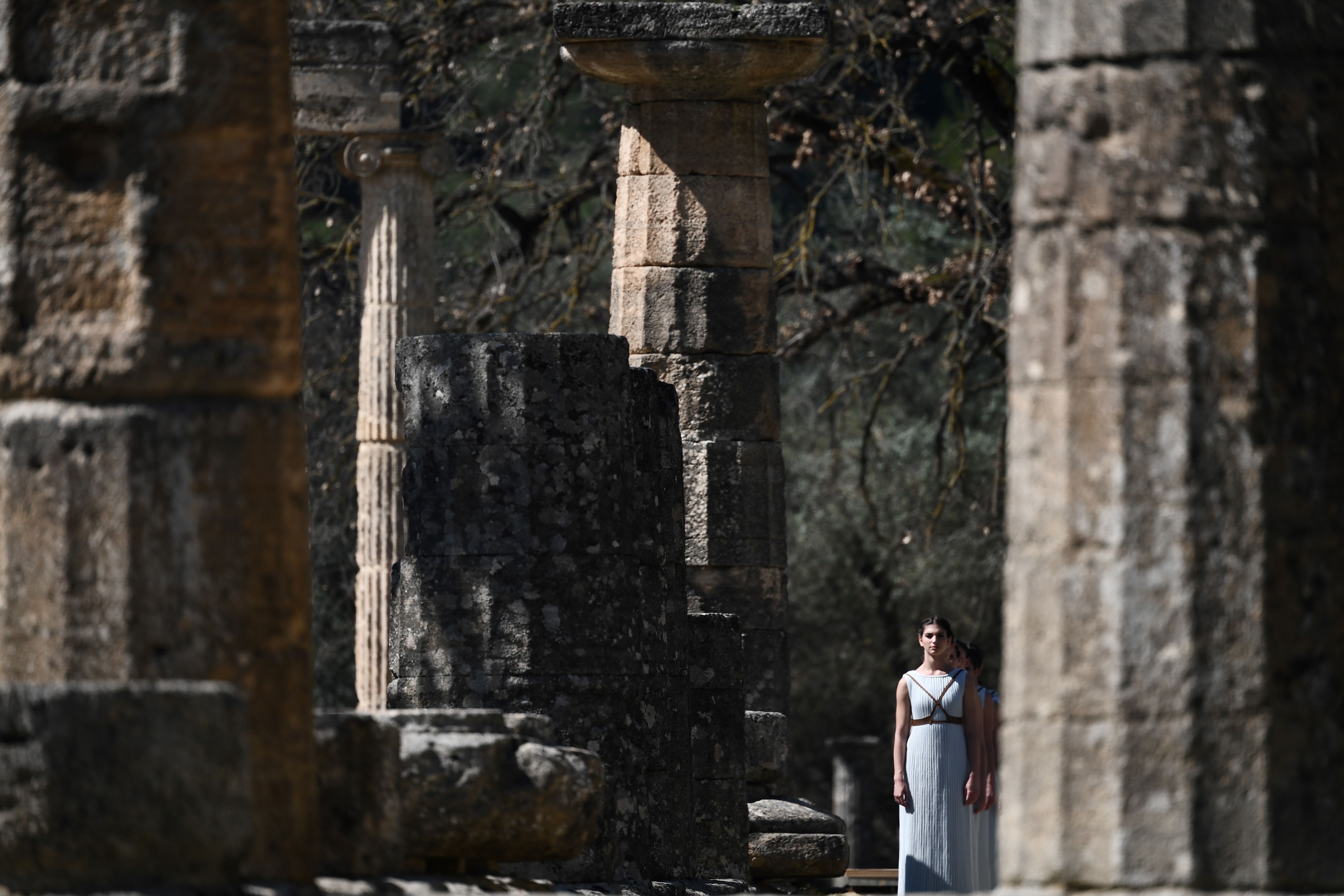 Situs Olympia kuno tempat ditemukannya patung perunggu berbentuk banteng di Yunani