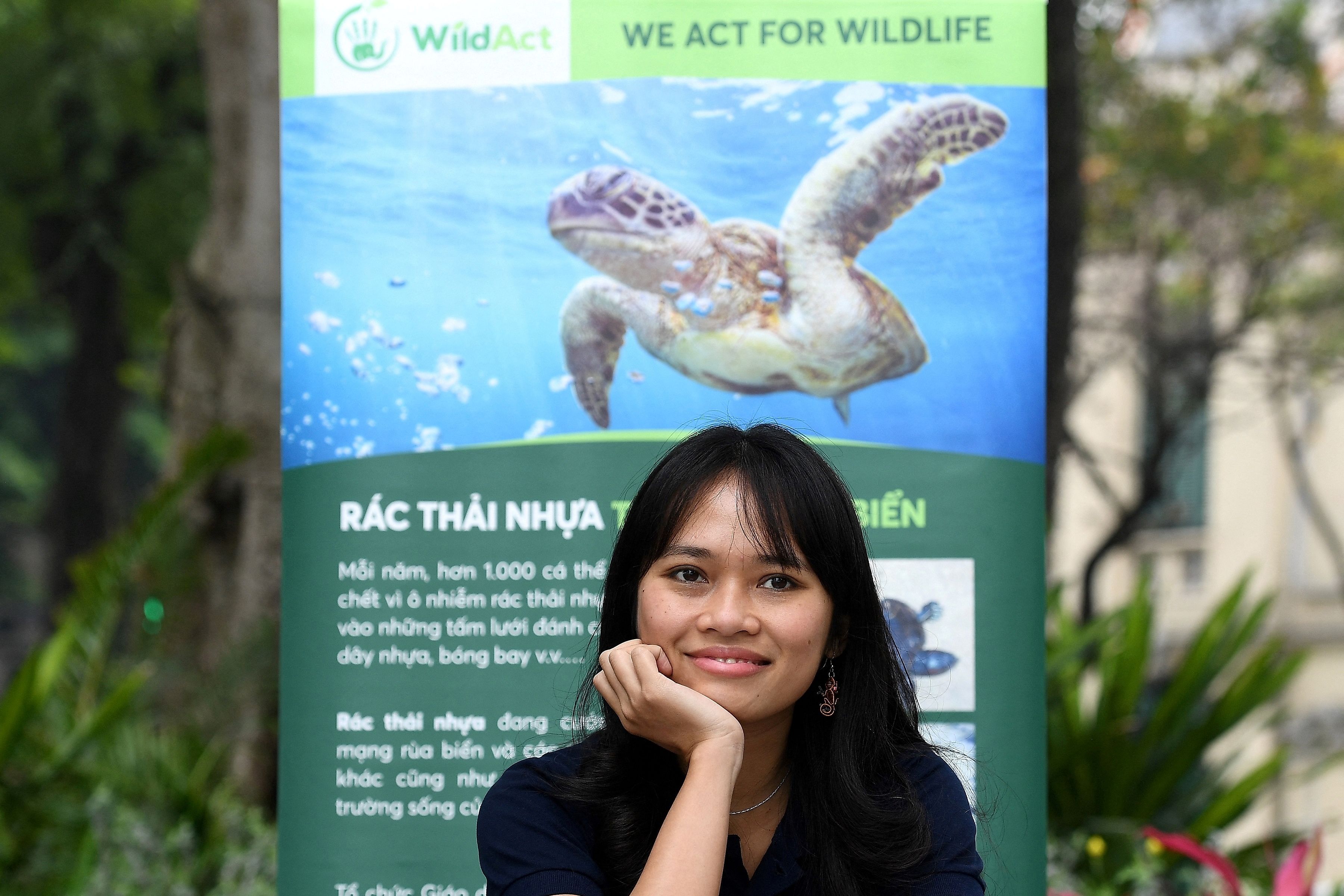 Trang Nguyen, aktivis antiperdagangan satwa liar, sekaligus pendiri lembaga konservasi WildAct di Vietnam