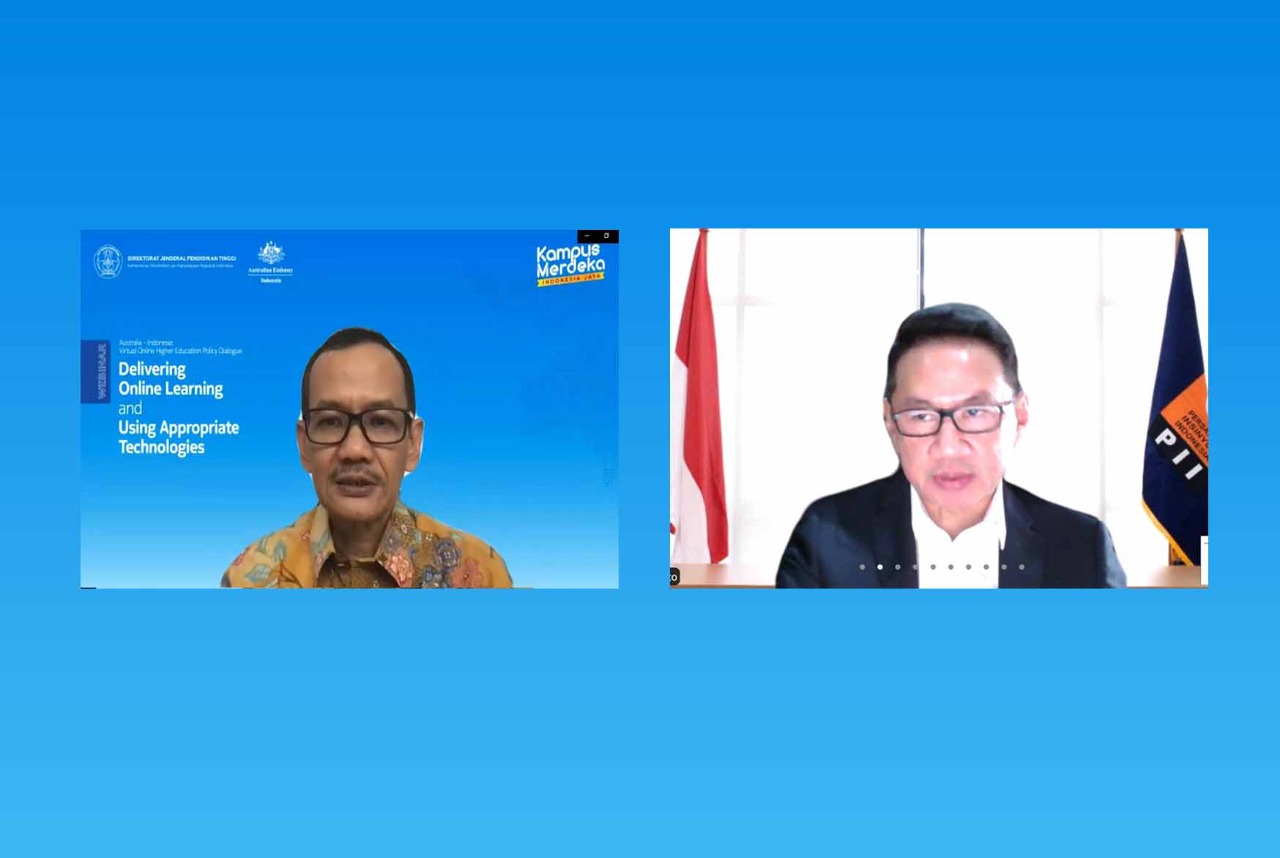 Diskusi virtual mengenai Insinyur Indonesia Menuju Society 5.0.