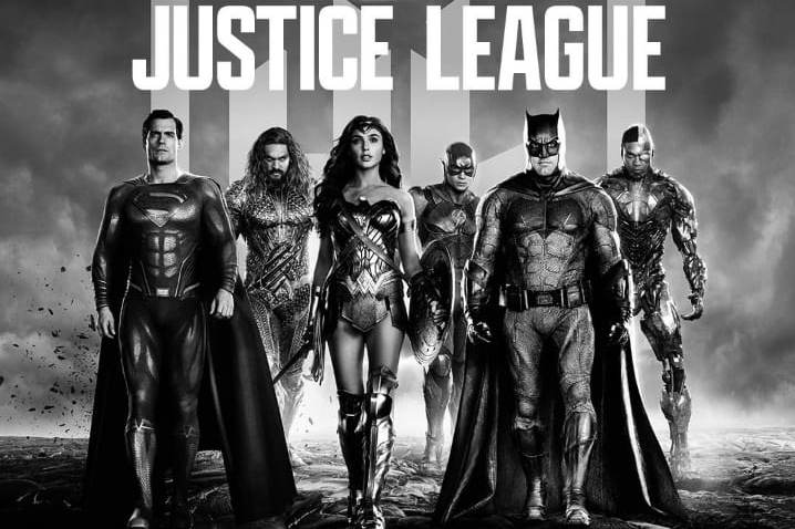 Poster Film Justice League versi Zack Snyder.