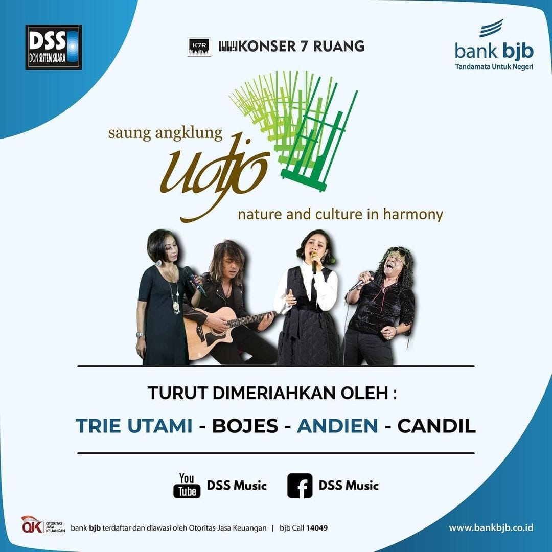 Konser 7 Ruang Saung Angklung Udjo yang dihadirkan berkat kolaborasi antara Don Sistem Suara (DSS) Music Indonesia dan Bank BJB.  