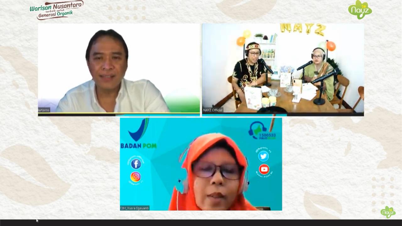 Talkshow dengan tema 'Warisan Nusantara Terbaik Untuk Generasi Organik.