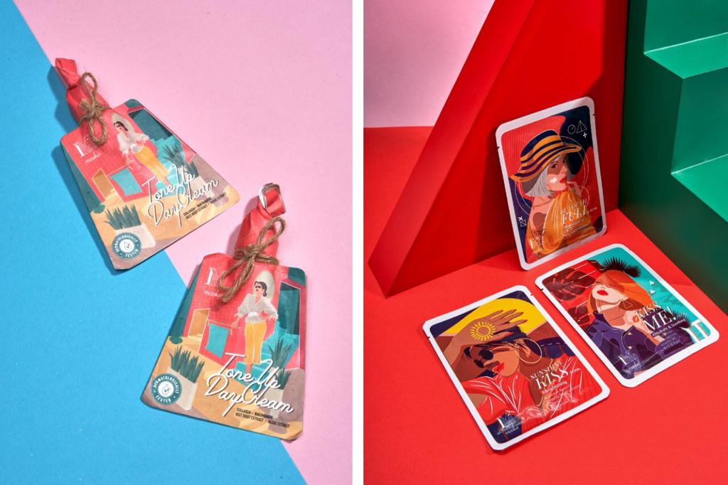 Produk kecantikan brand lokal.