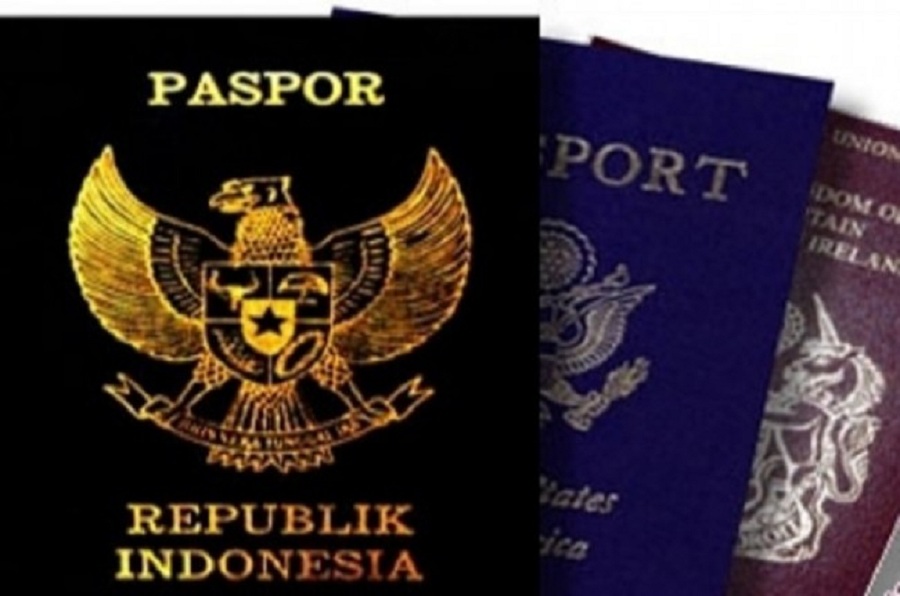 Ilustrasi paspor. 