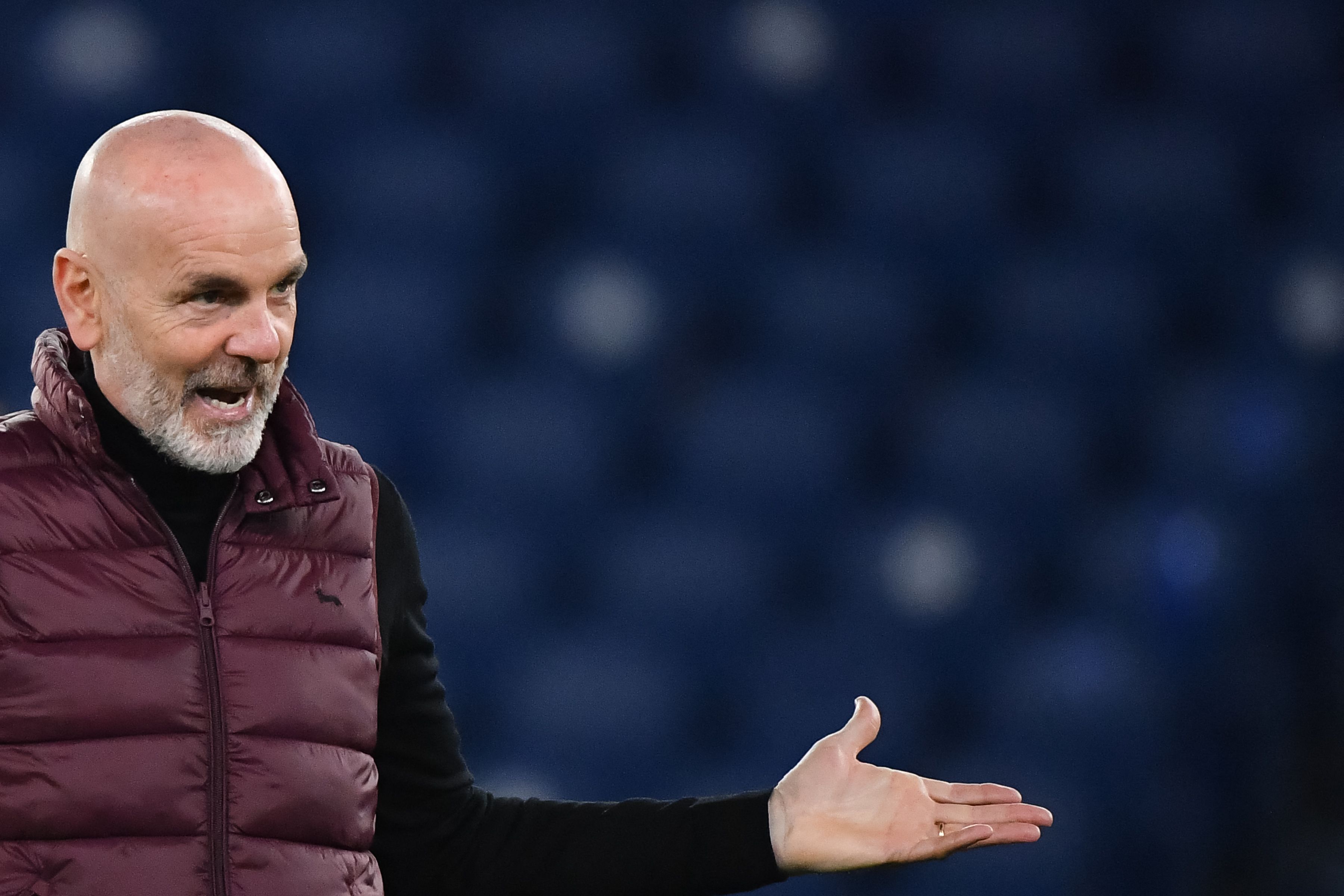 Pelatih AC Milan Stefano Pioli