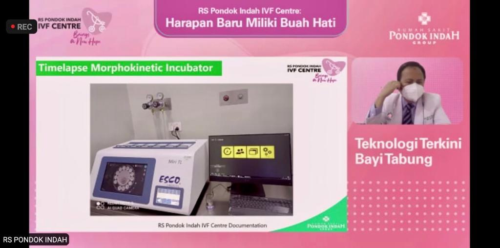 Webinar bertajuk Harapan Baru Miliki Buah Hati yang digelar RS Pondok Indah IVF Centre.
