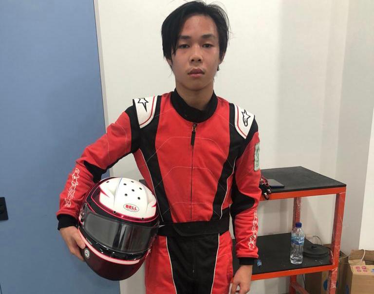 Pembalap senior Tanada Racing team Auriol Ibrahim