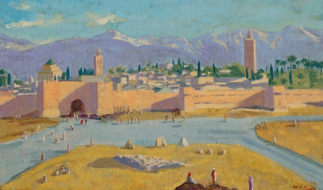 Lukisan yang dihadiahi Brad Pitt untuk Angelina Jolie saat mereka menikah, merupakan karya Perdana Menteri Inggris, Winston Churchill..