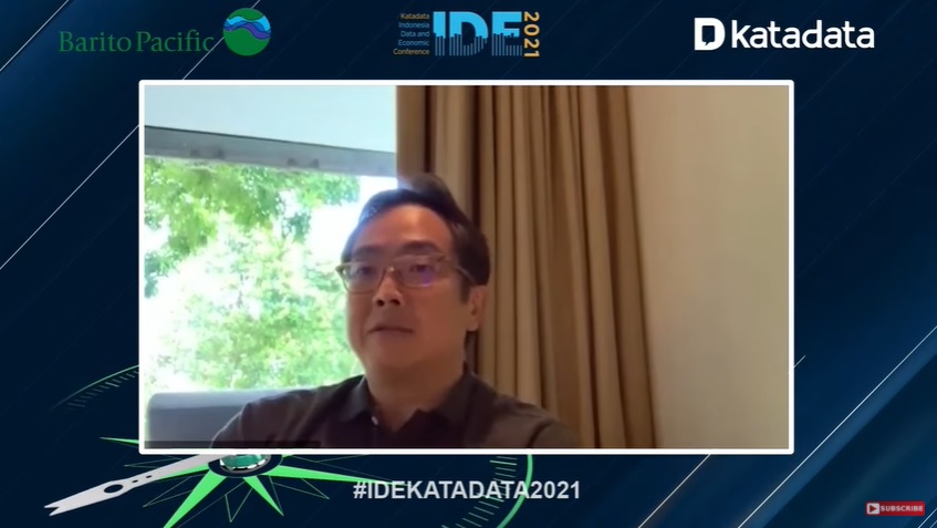 Presiden Direktur PT Barito Pacific Agus Salim dalam webinar terkait Energi Hijau