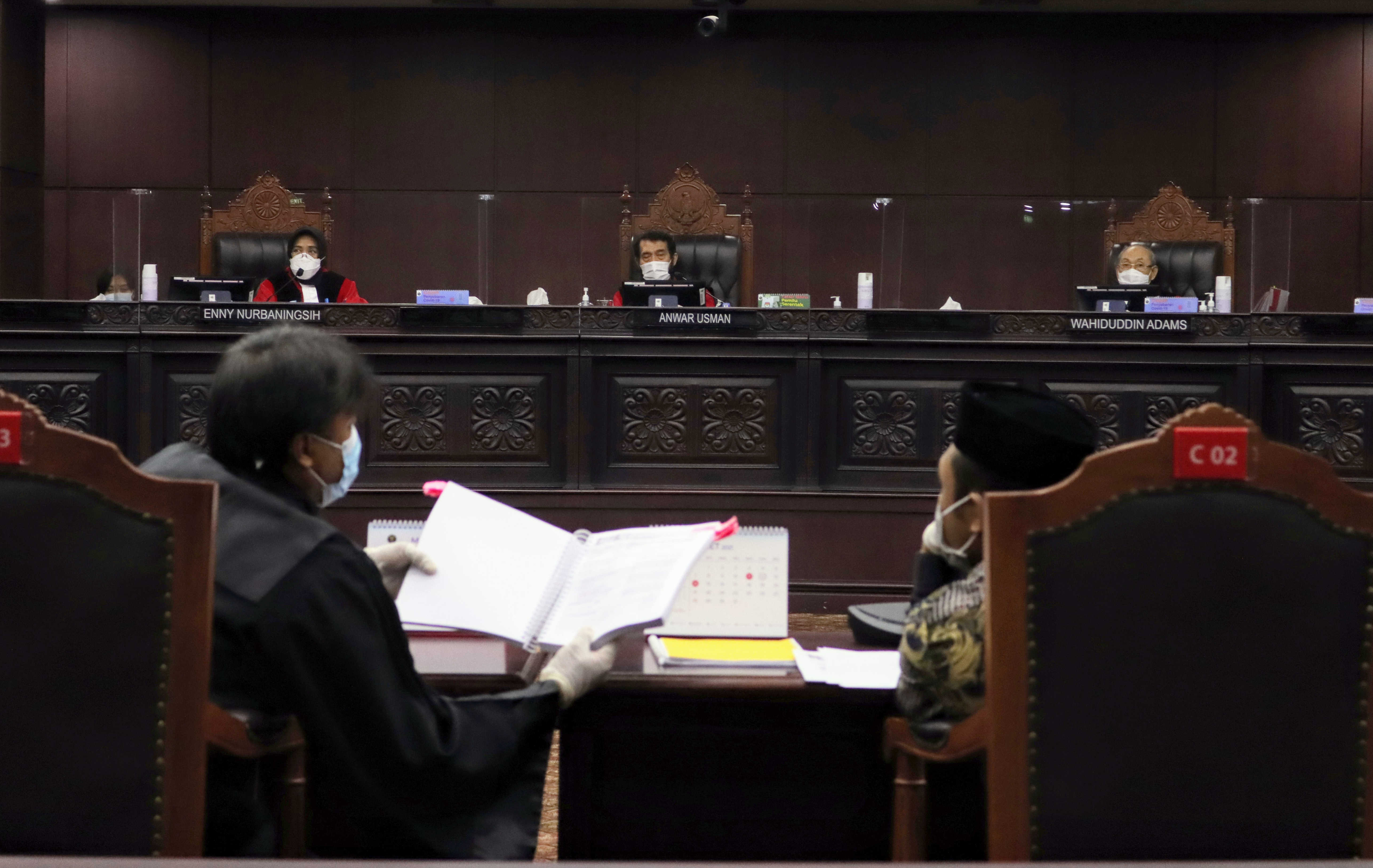 Suasana sidang gugatan pilkada di MK