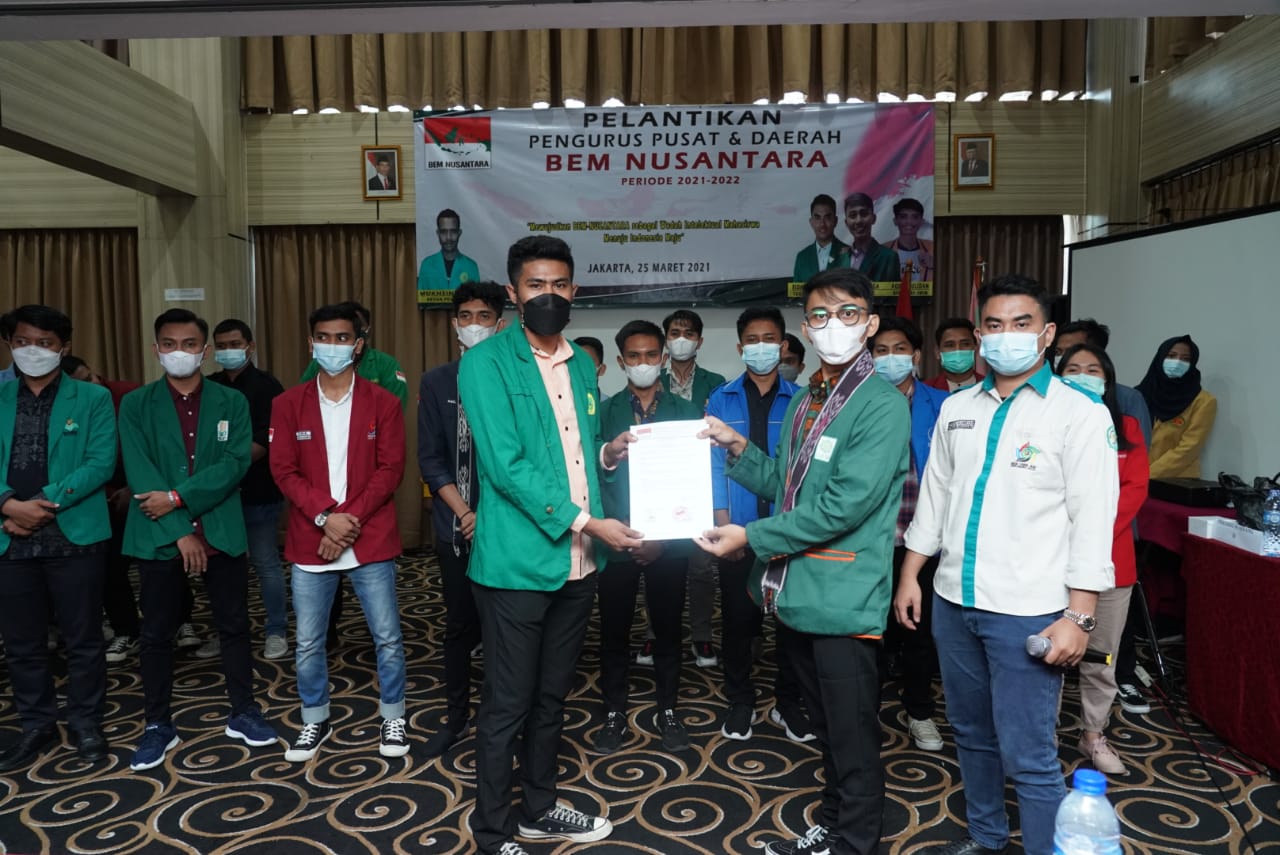 Pengukuhan BEM Nusantara periode 2021-2022