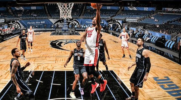 Laga NBA antara Miami Heat dan Orlando Magic