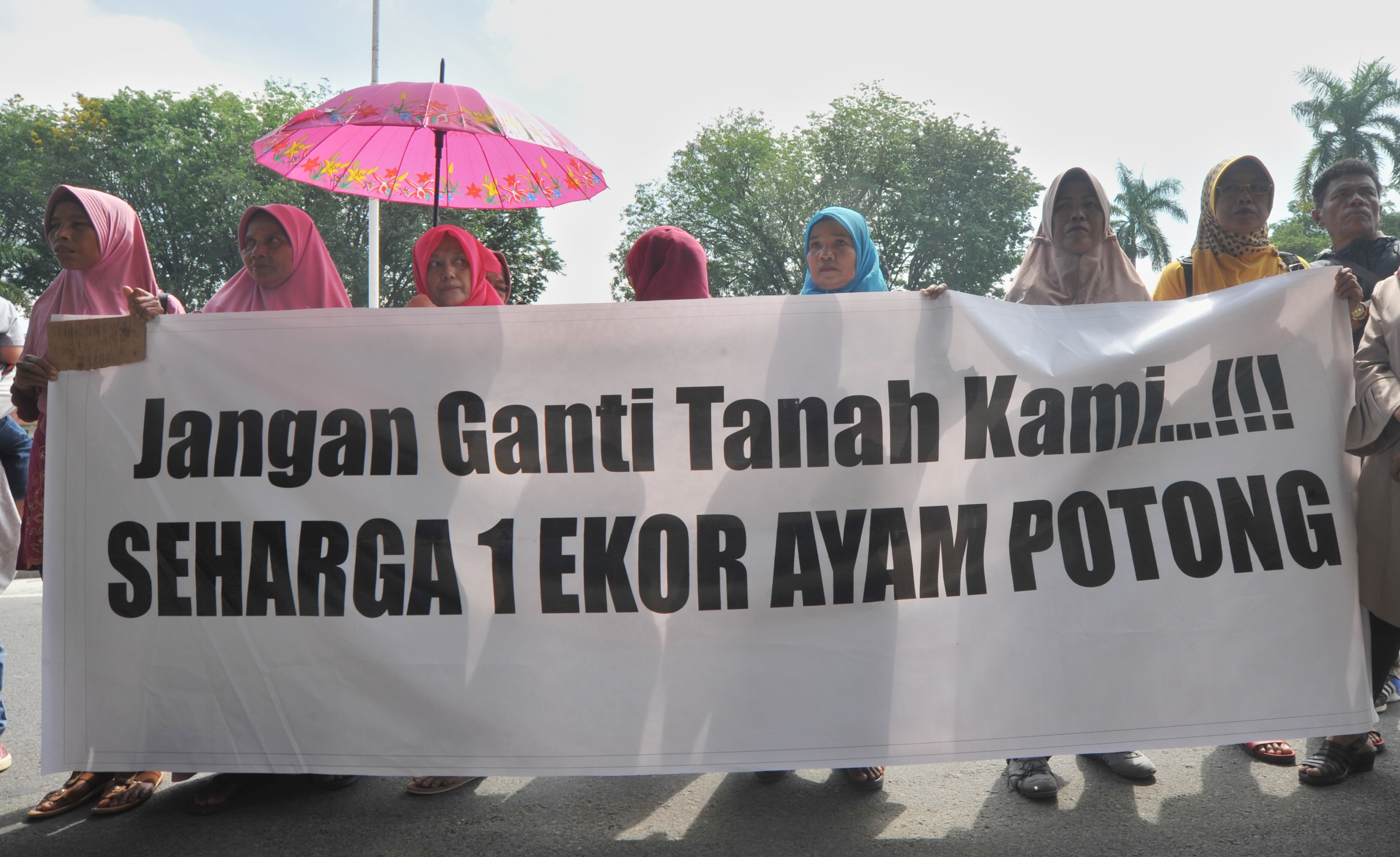 Ilustrasi protes nilai tanah