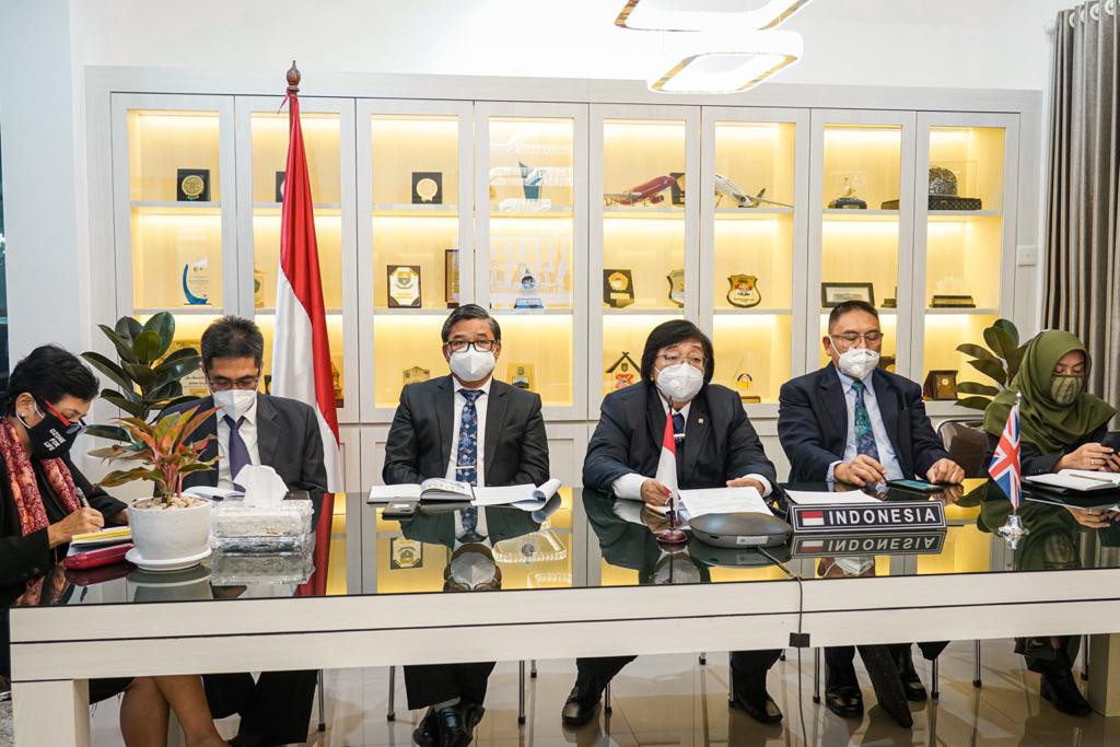 Pertemuan virtual terkait penyelenggaraan UN Climate Change Conference of the Parties (COP26) di Inggris, pada November 2021 mendatang.