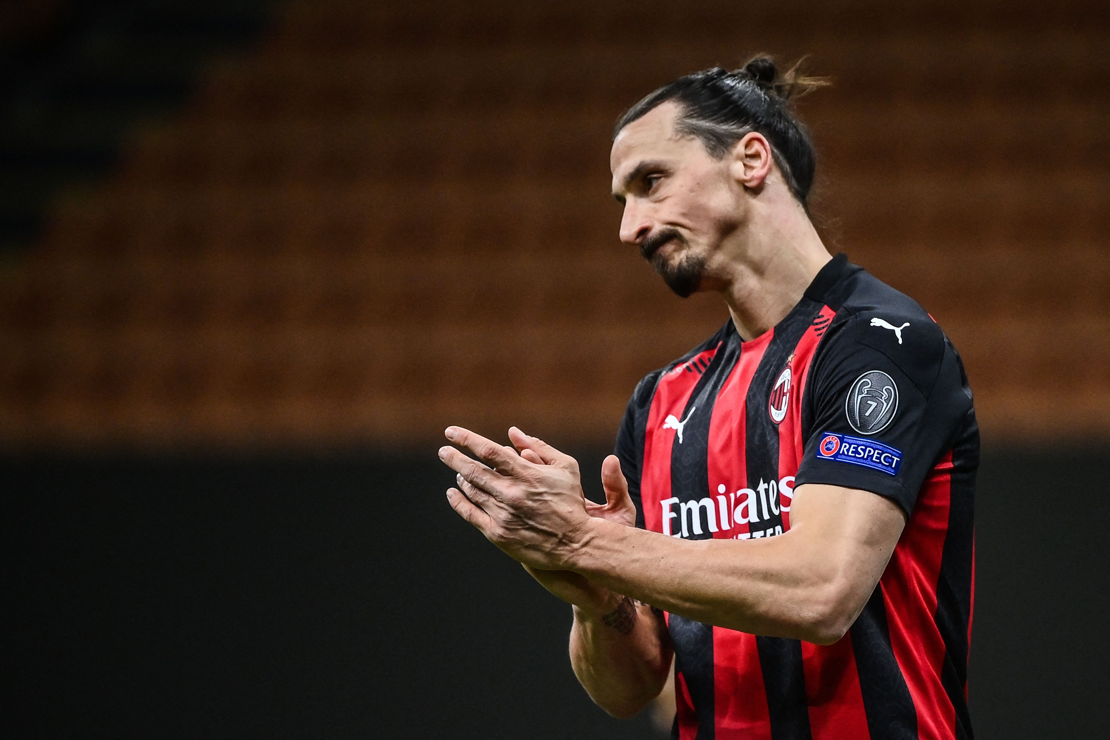 Penyerang AC Milan Zlatan Ibrahimovic