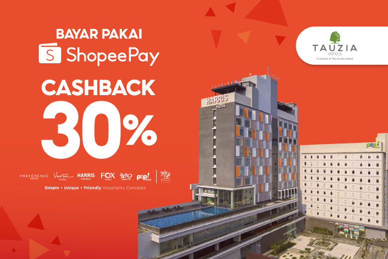 ShopeePay menjalin kolaborasi dengan Tauzia Hotels untuk mendukung pembayaran non-tunai tanpa kontak.