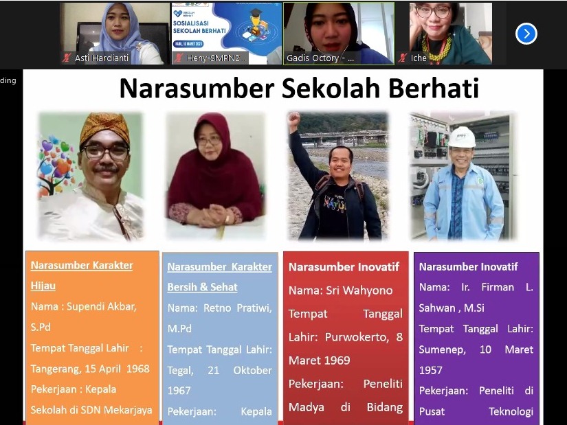 Sinar Mas Land melalui PT Bumi Serpong Damai Tbk menginisiasi penyelenggaraan Sekolah Berhati secara virtual pada Rabu (10/3).