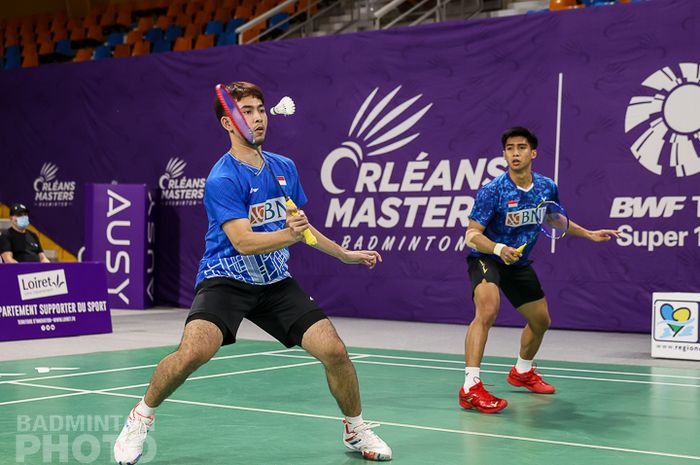Ganda putra Indonesia Sabar Karyaman Gutama/Moh.Reza Pahlevi Isfahani tersingkir di babak semifinal Orleans Masters 2021.