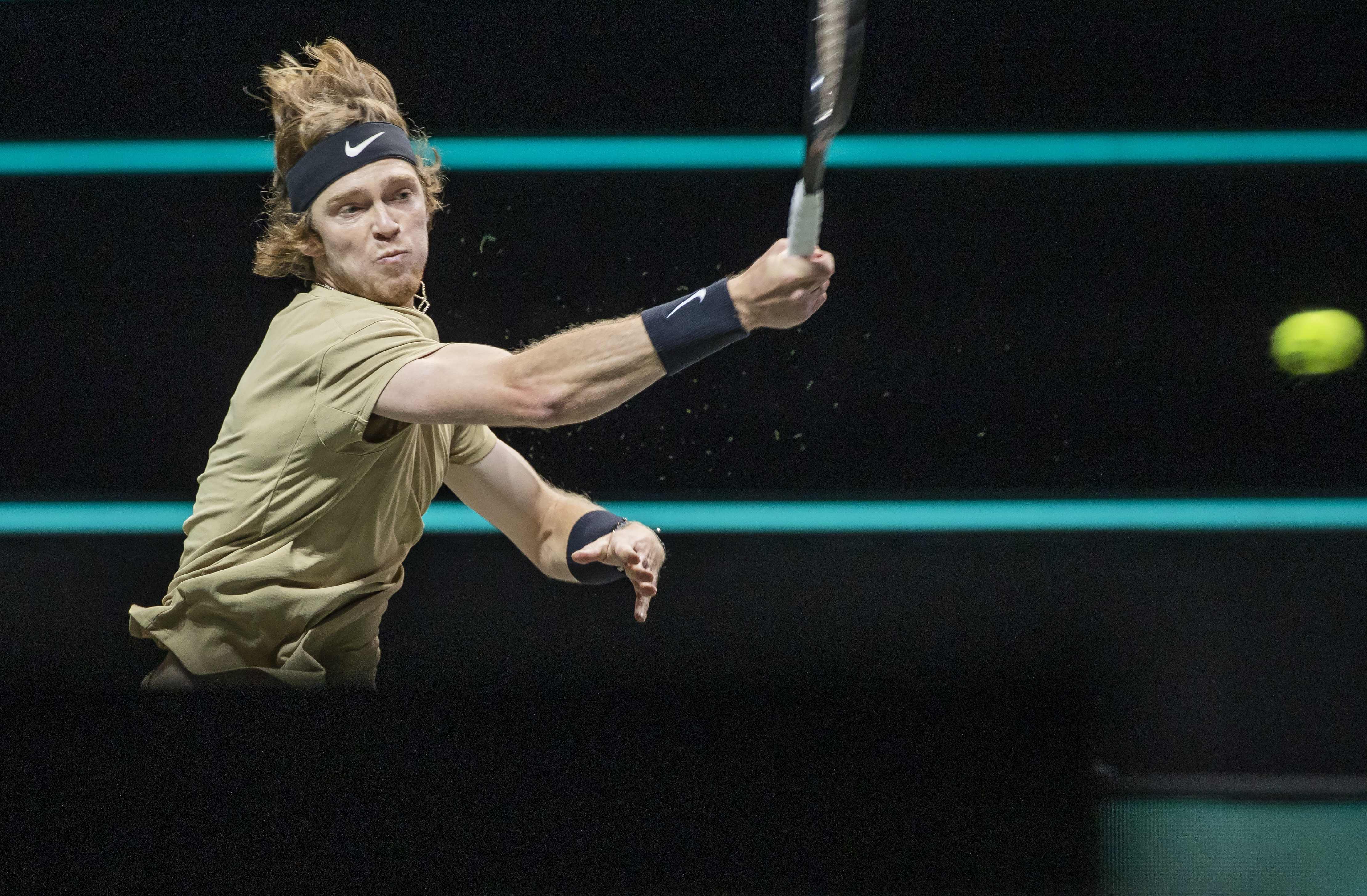 Petenis Rusia Andrey Rublev.