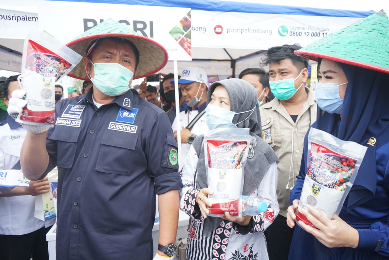 Gubernur Sumatra Selatan Herman Deru mempromosikan pertanian Sumsel