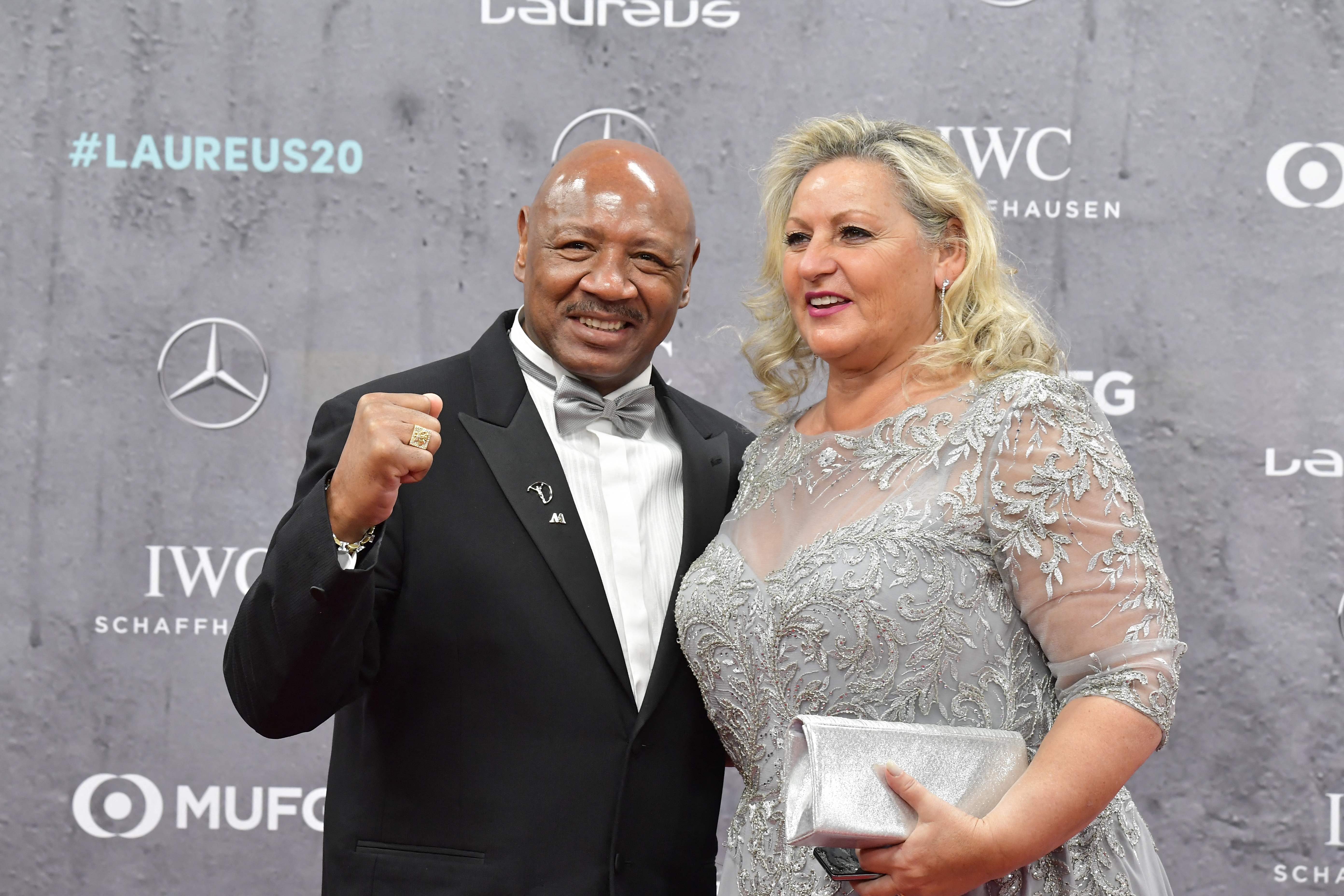 Marvin Hagler dan istrinya Kay di Berlin, Februari 2020