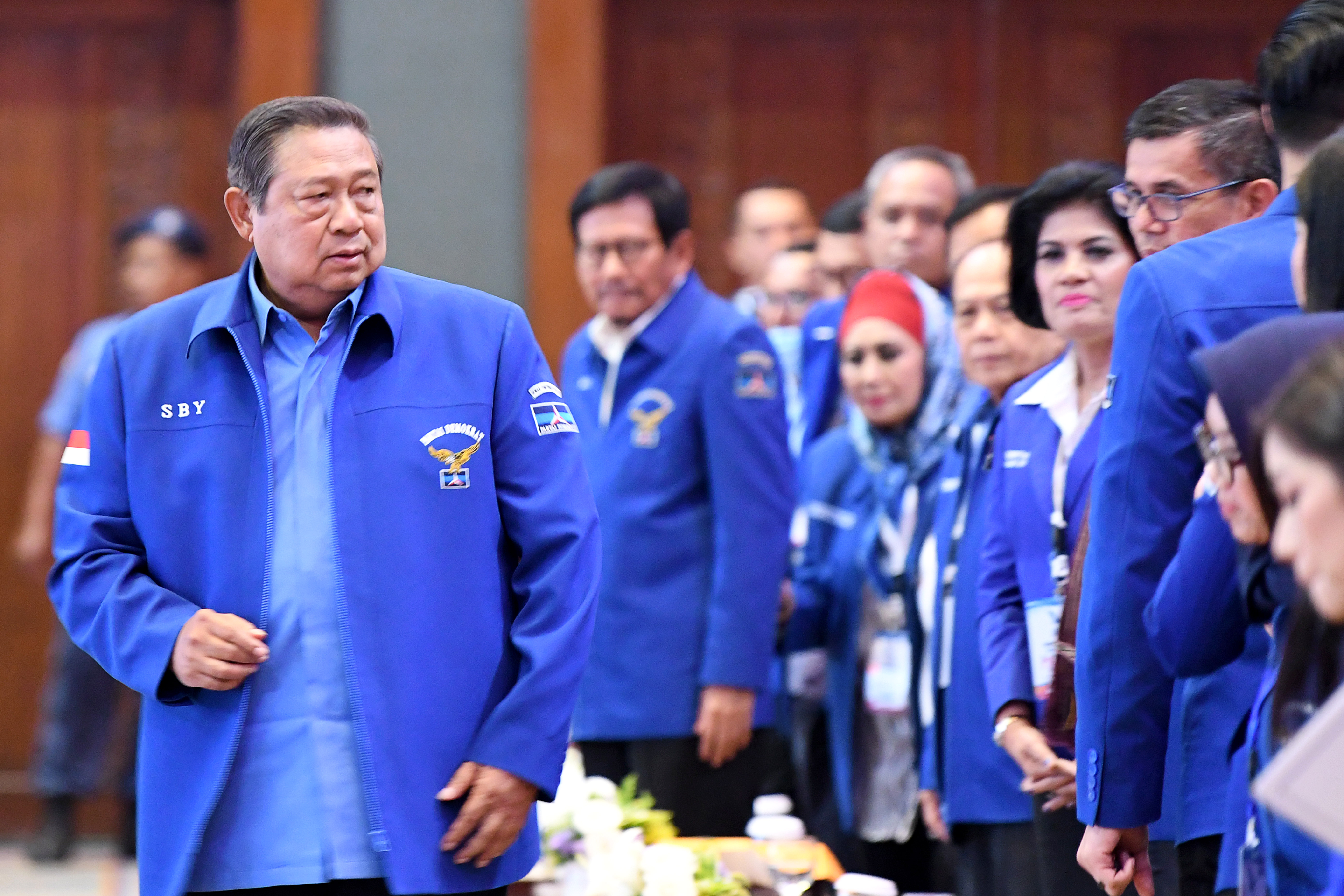 Ketua Majelis Tinggi Partai Demokrat, Susilo Bambang Yudhoyono (kiri). 