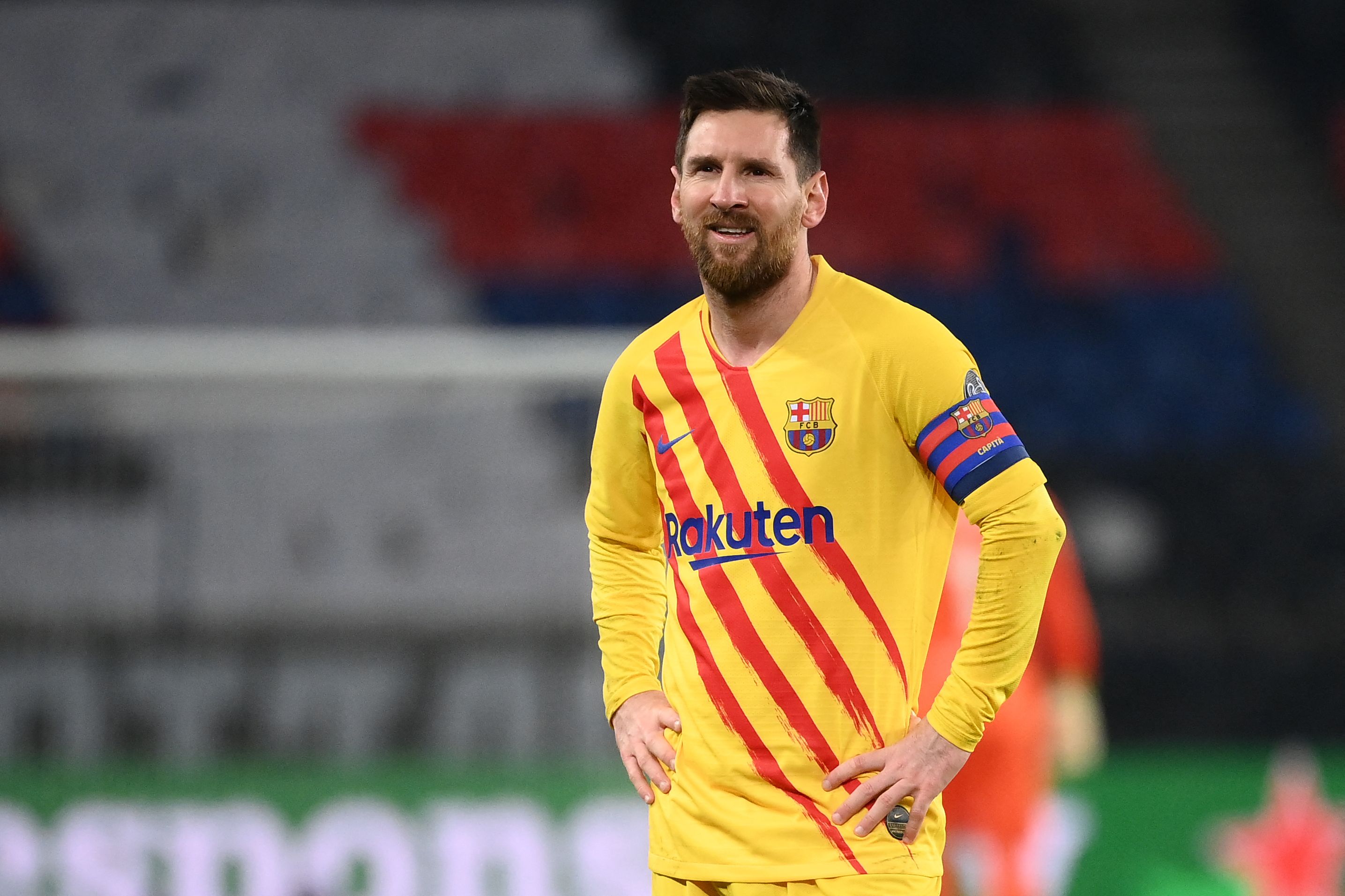 Pemain Barcelona Lionel Messi