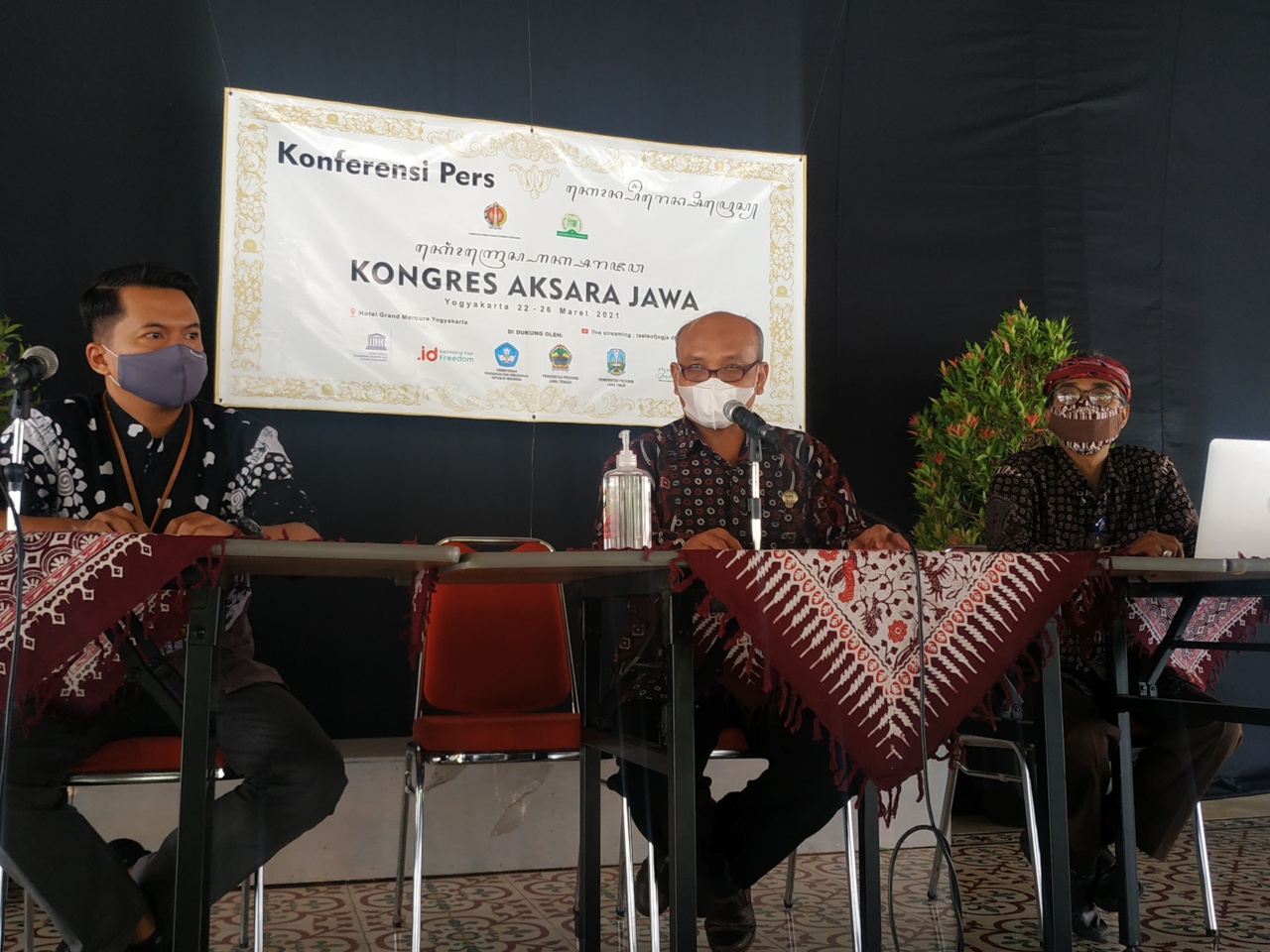 Jumpa pers menjelang penyelenggaraan Kongres Aksara Jawa