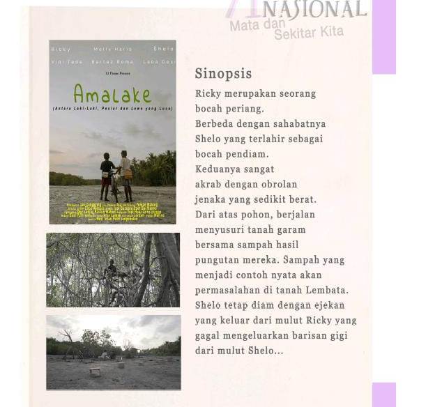 Poster salah satu film karya sineas muda Lembata, NTT.