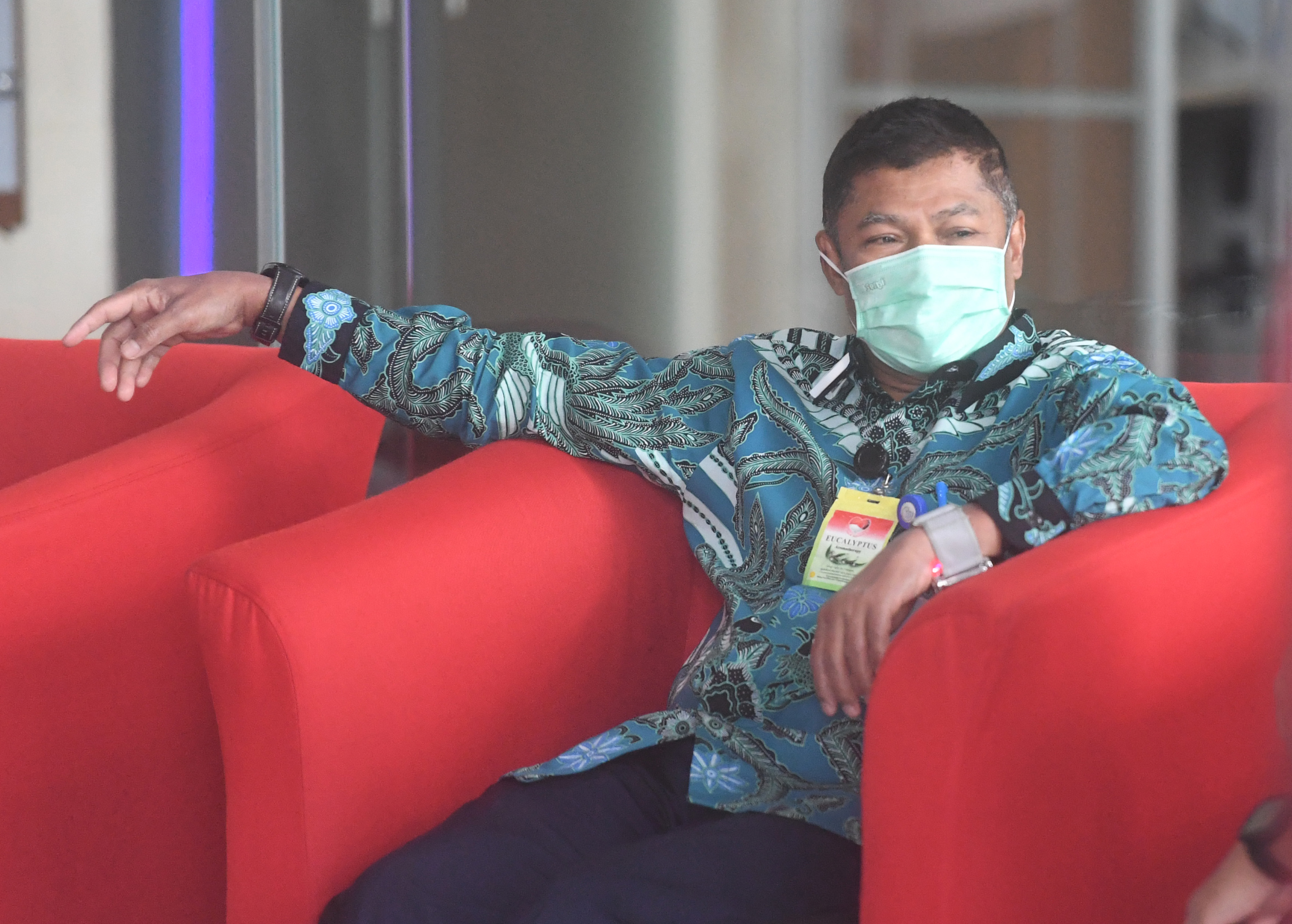 Irjen Kementerian Kelautan dan Perikanan (KKP) Muhammad Yusuf tiba untuk menjalani pemeriksaan di gedung KPK, Jakarta, Rabu (17/3