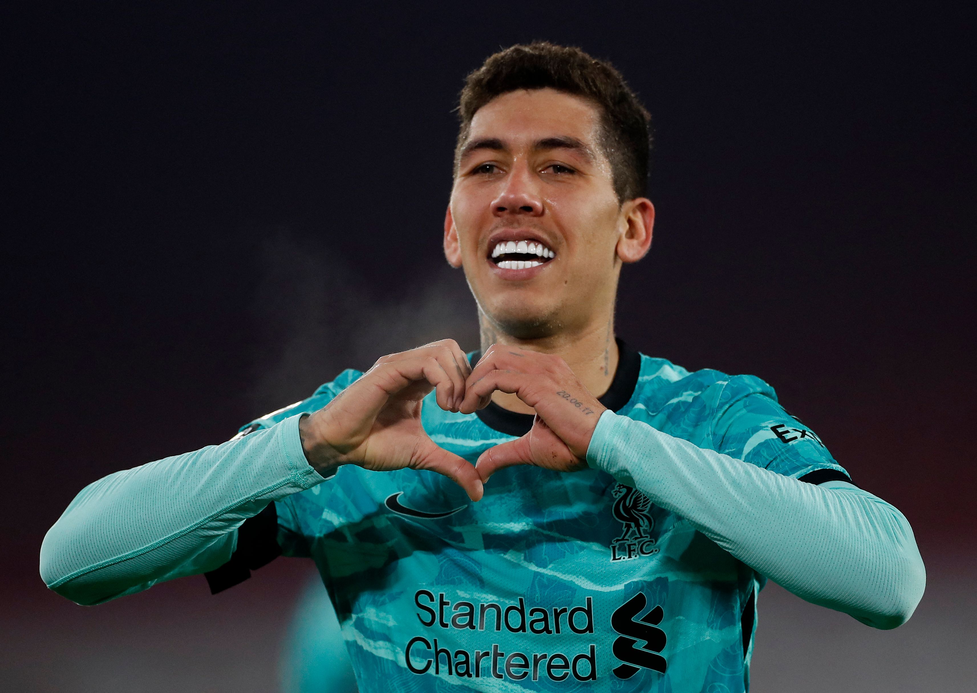 Penyerang Liverpool Roberto Firmino