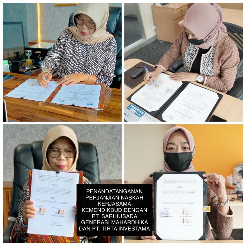 Kerja sama Danone dengan Mendikbud.