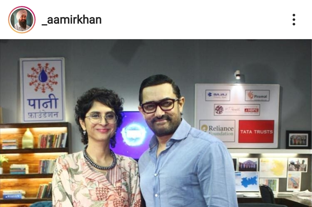 Aamir Khan dan istrinya Kiran Rao.