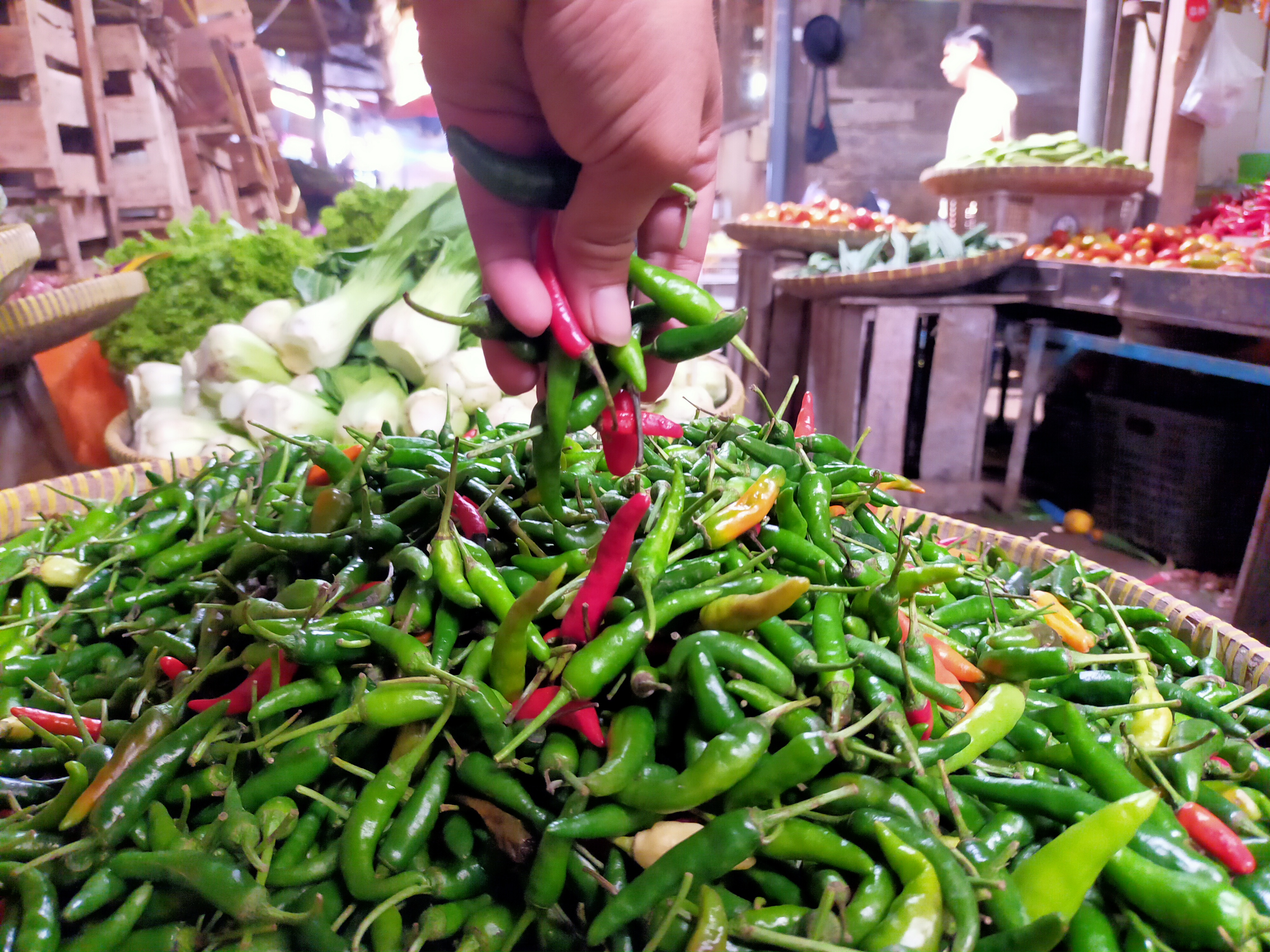 Harga cabai rawit di Solo Raya sudah sebulan ini mencapai Rp120 ribu per kg