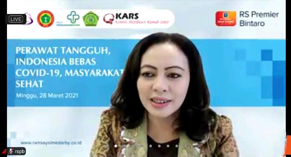 Acara Giant Webinar dengan topik Perawat Tangguh, Indonesia Bebas Covid-19, Masyarakat Sehat.