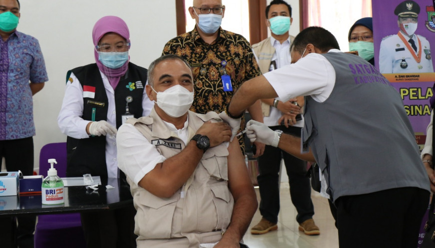 Pemprov Banten dan SehatQ Kerja Sama Akselerasi Vaksinasi Covid-19
