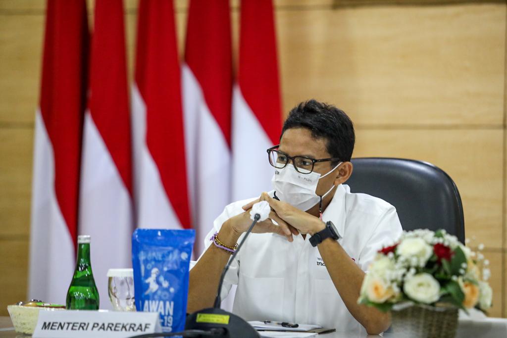 Menteri Pariwisata dan Ekonomi Kreatif Sandiaga Salahuddin Uno 