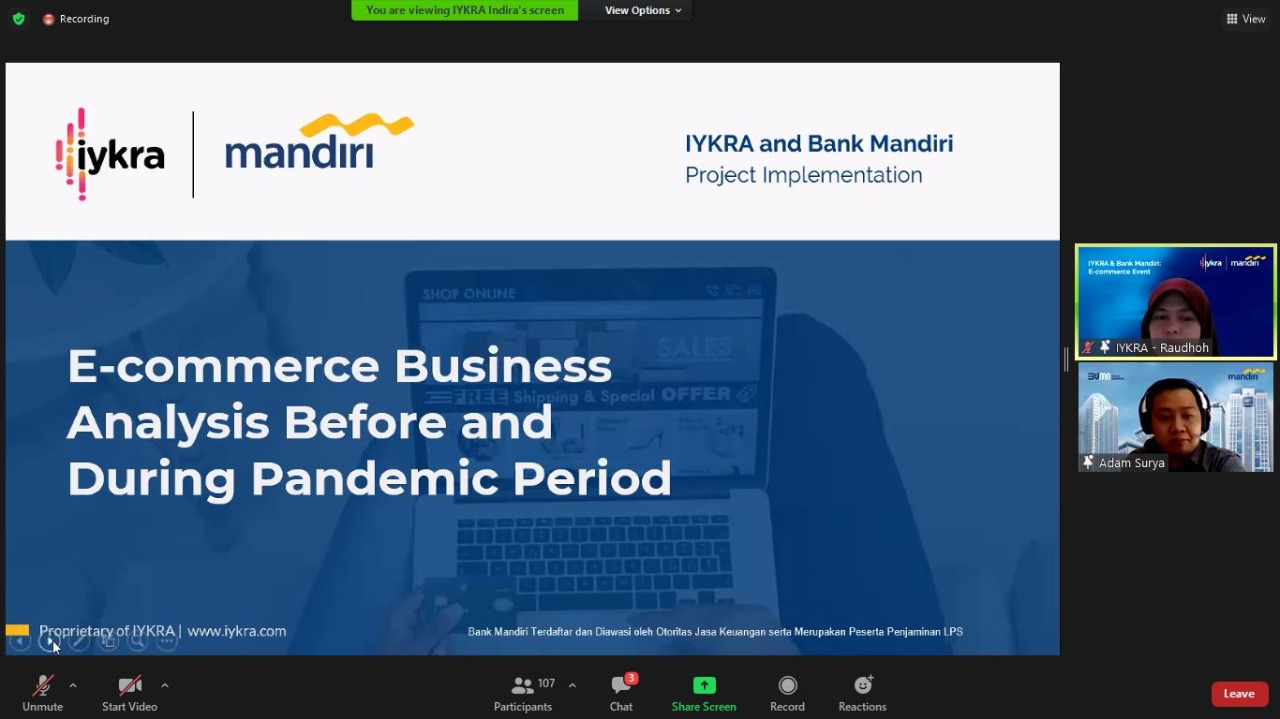 Bank Mandiri-IYKRA Terapkan Big Data untuk Pelaku E-commerce