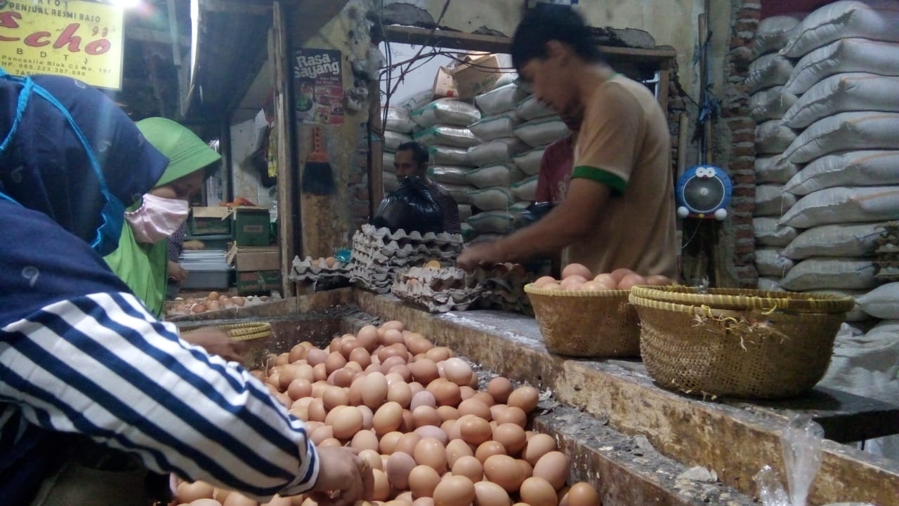 Harga telur mencapai Rp26 ribu per kilogram