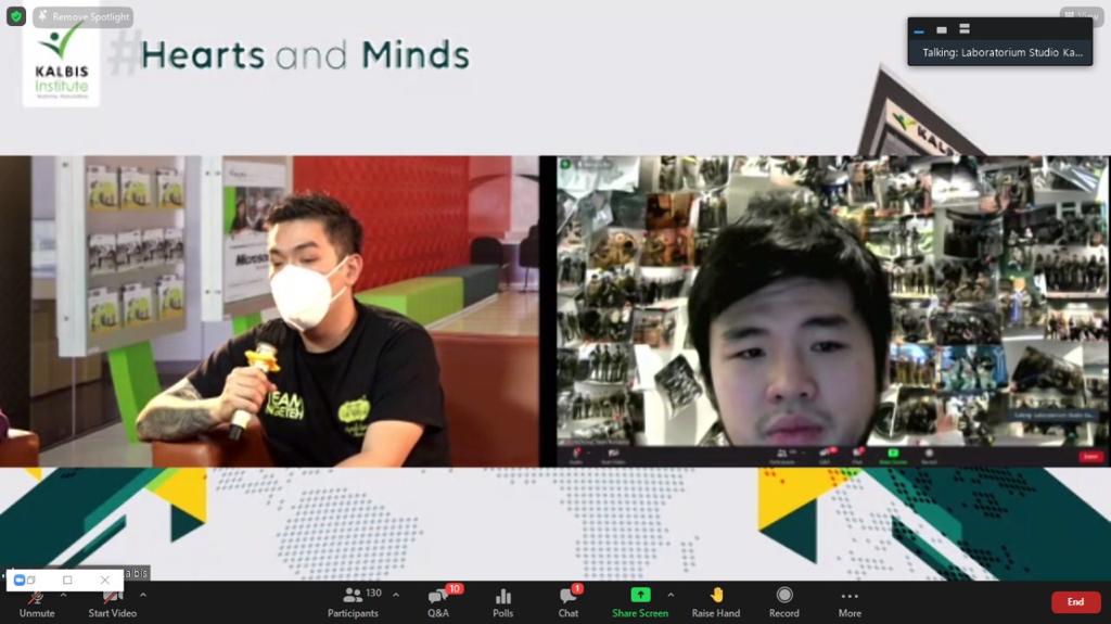 Webinar menumbuhkan jiwa wirausaha untuk anak muda di Sumatra digelar oleh Kalbis Institut, 10-24 April 2021.