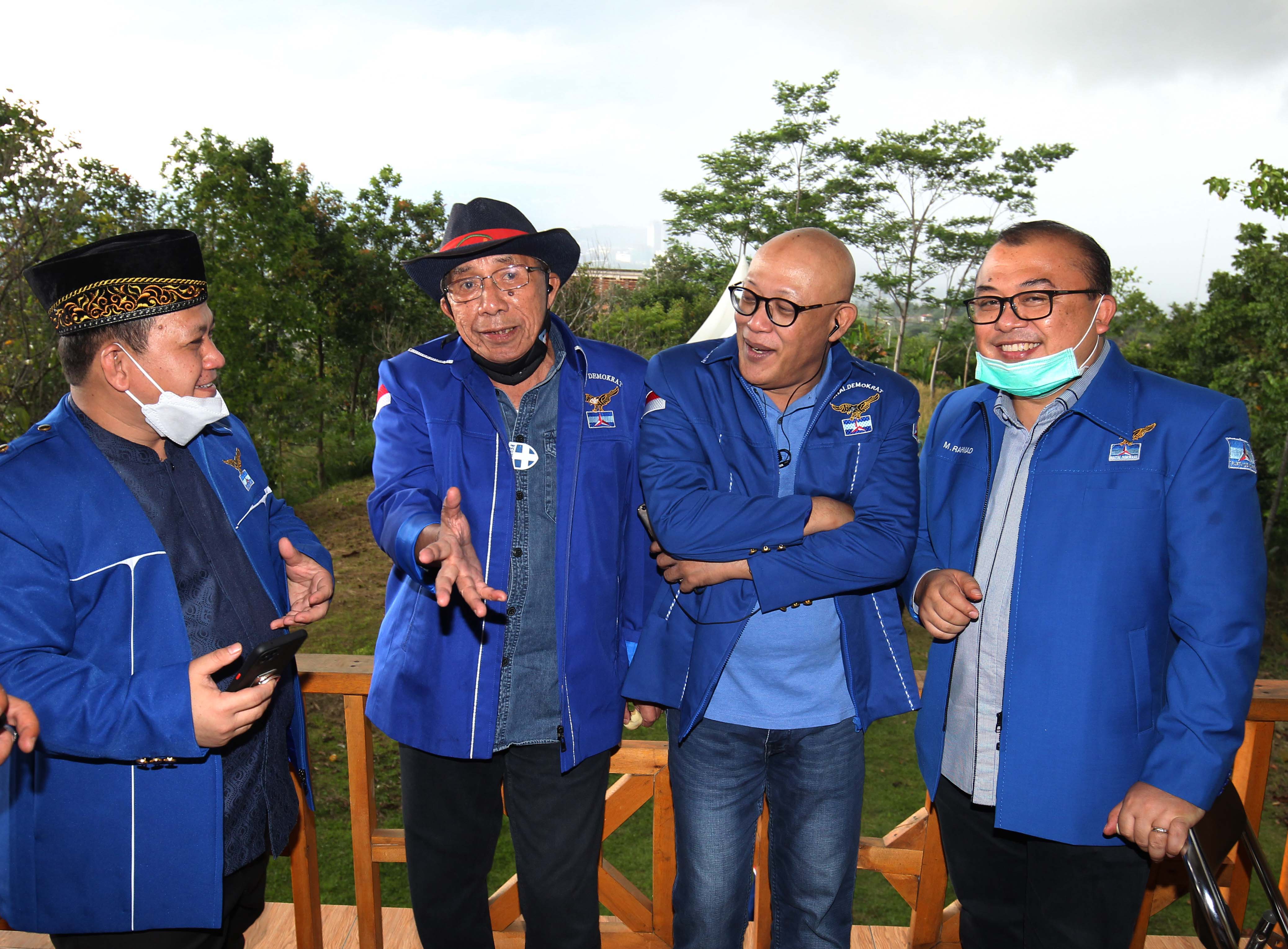 Para pengurus Demokrat versi Moeldoko membahas mengenai informasi penting terkini pasca KLB.