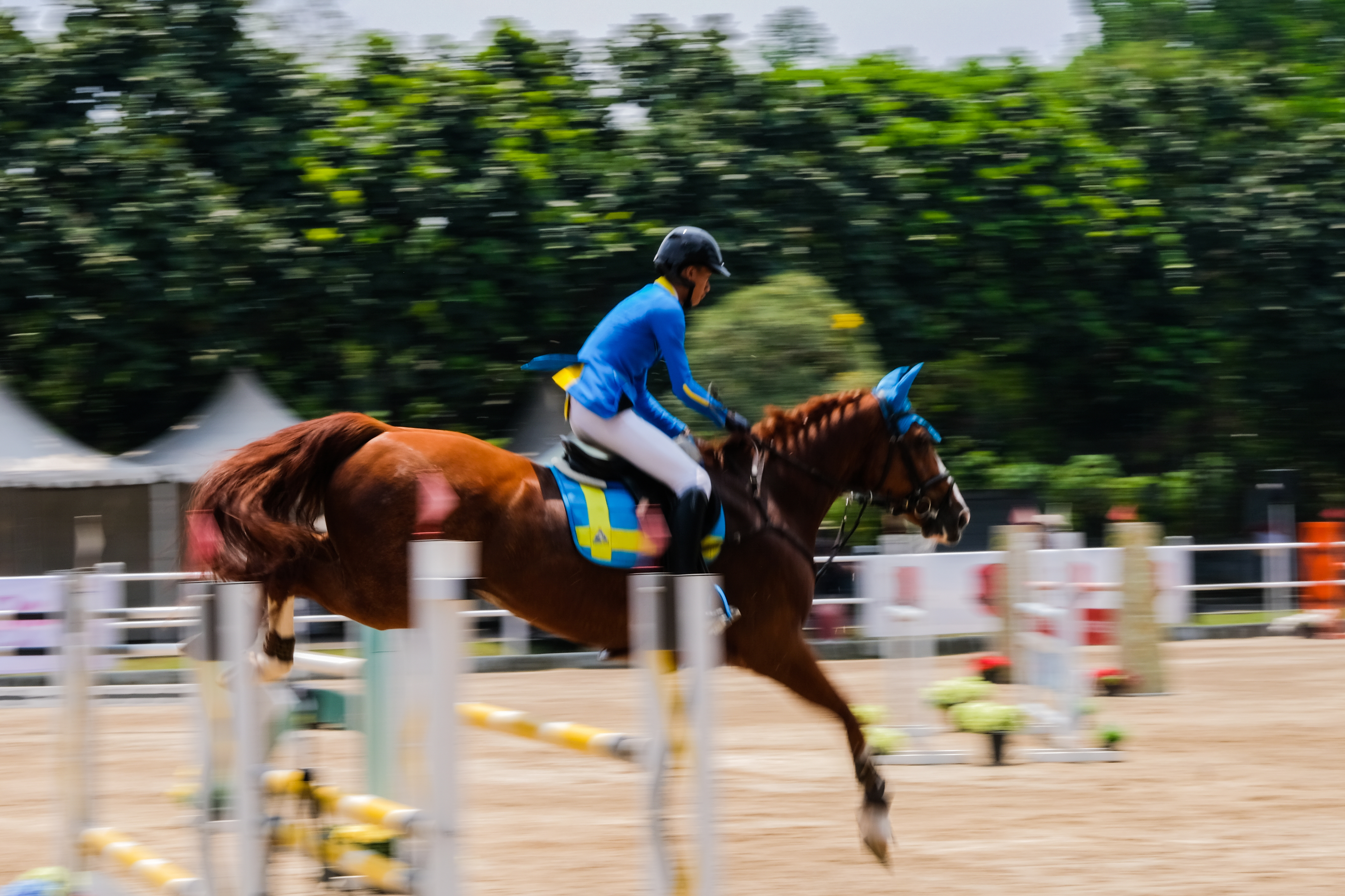 Open Equestrian Champions League Seri 5 di APM Equestrian Centre, Tigaraksa, Tangerang, Banten, Minggu (06/09/2020).