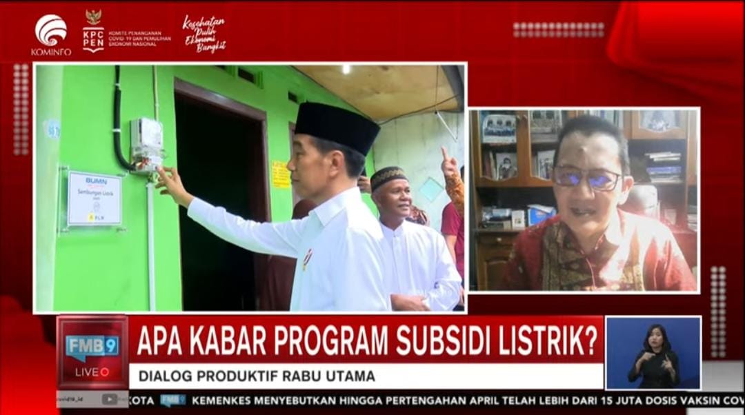 Forum Merdeka Barat 9 yang membhasa subsidi listrk