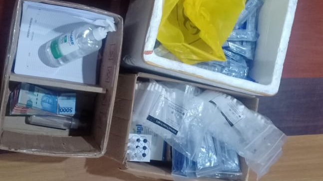 Alat rapid tes bekas yang digunakan di Bandara Kualanamu