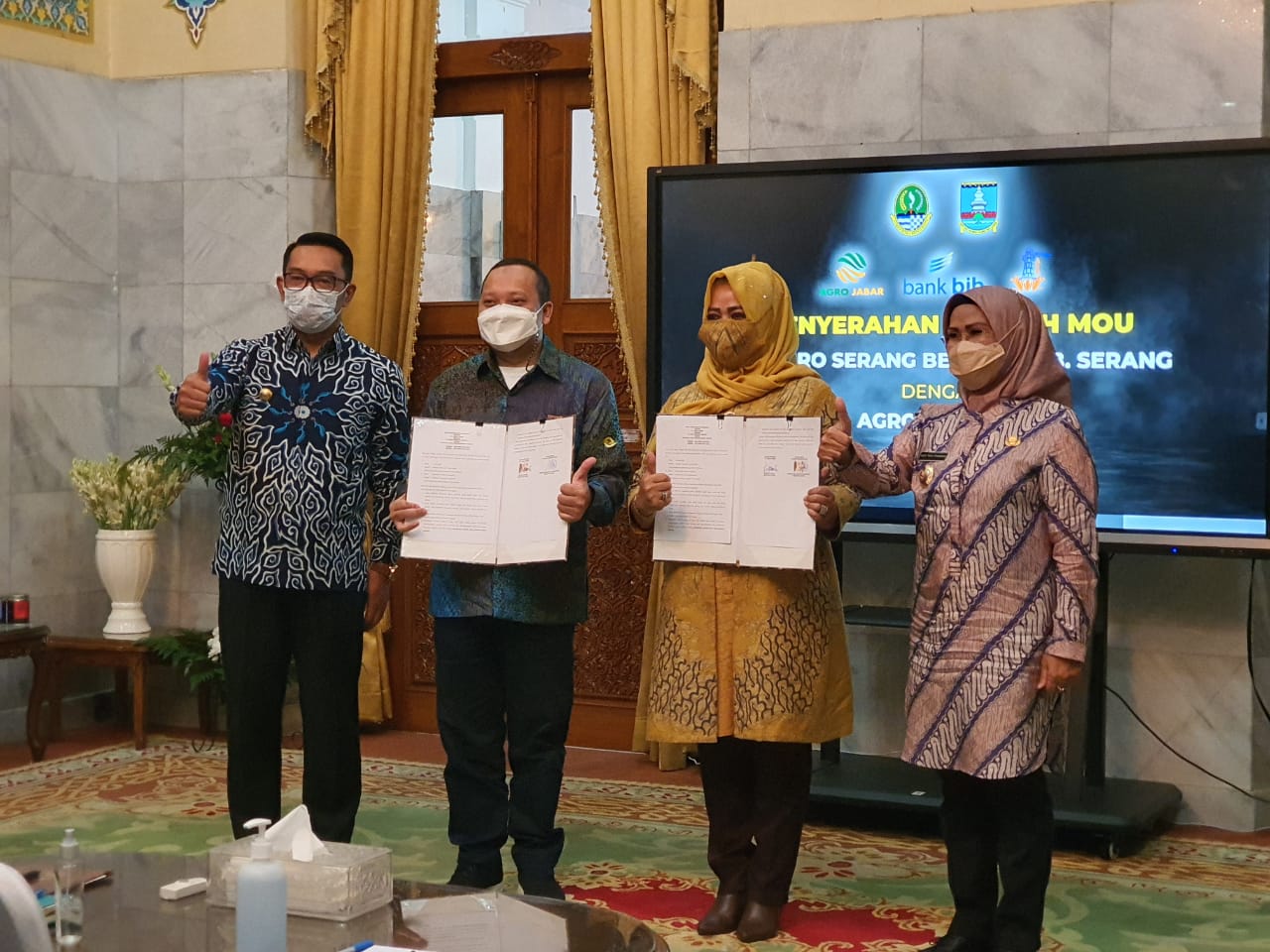 Penandatanganan kerja sama antara Jawa Barat dan Banten terkait penanaman jagung