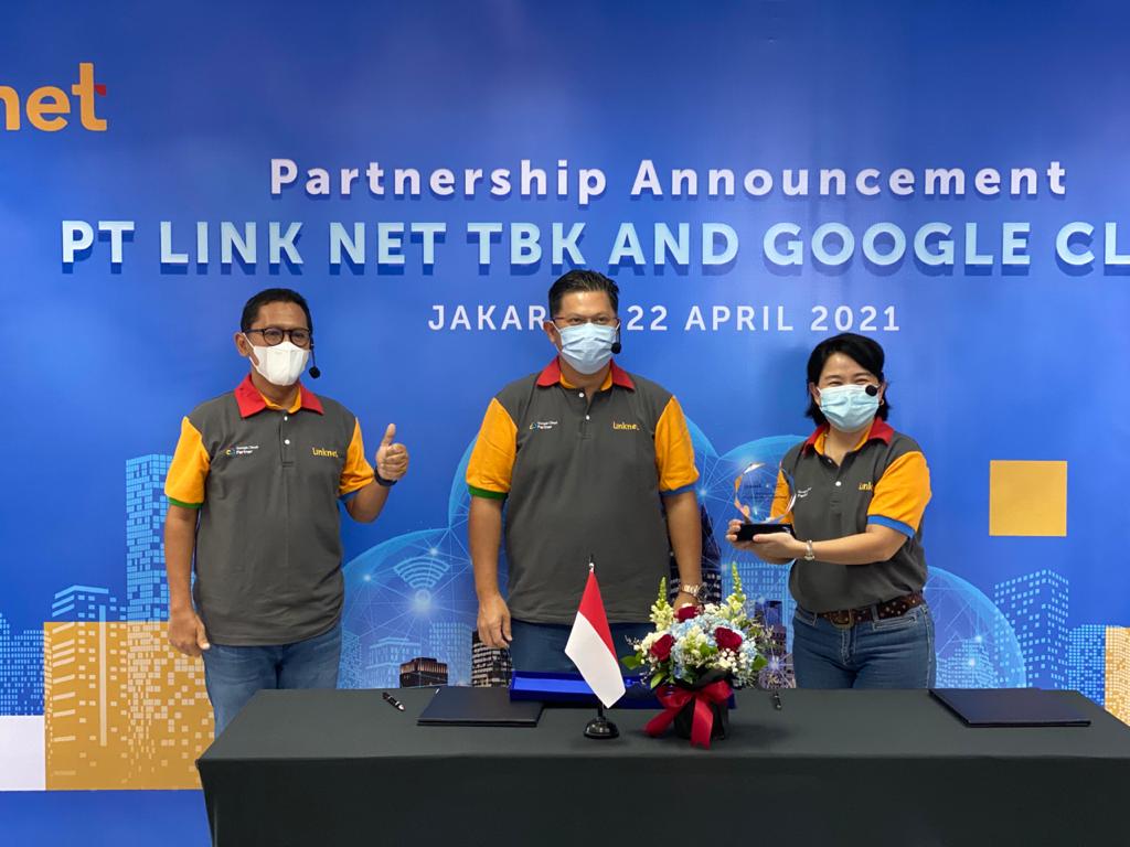  PT Link Net Tbk sepakat jalin kemitraan strategis dengan Google Cloud.