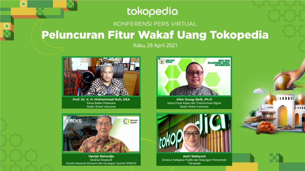Peluncuran fitur wakaf uang Tokopedia Salam