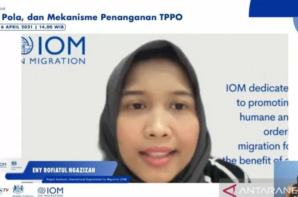Project Assistant Counter Trafficking & Labour Migration, IOM (International Organization for Migration) di Indonesia Eny Rofiatul Ngazizah.