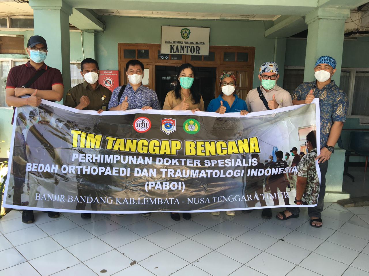Tim tanggap bencana Perhimpunan Dokter Spesialis Orthopaedi dan Traumatologi Indonesia (PABOI)